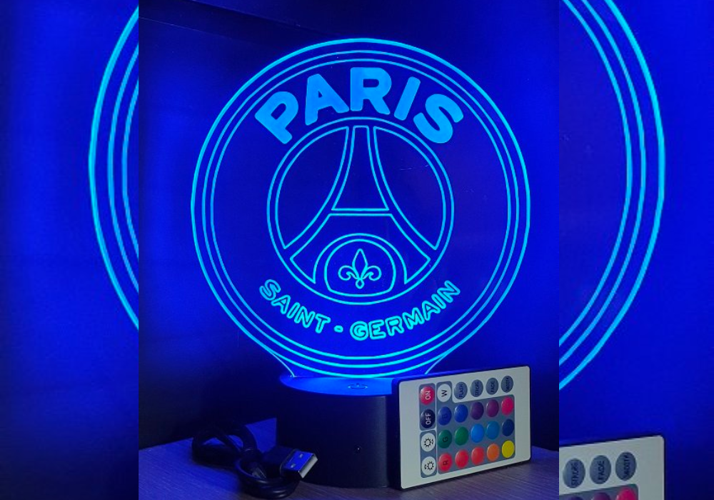 LAMPE DE CHEVET PERSONNALISABLE PARIS SAINT GERMAIN PSG 2 - Cdiscount Maison